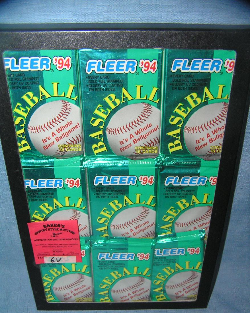 Collection of unopened baseball card packs