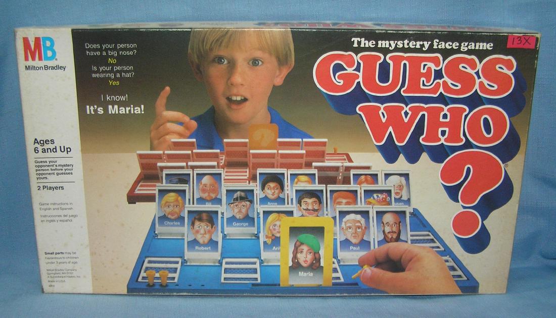 Vintage Guess Who? Game: Vintage Guess Who? Game by Milton Bradley est. value $20.00-$25.00