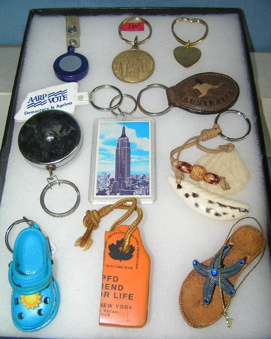 Collection of key chains: Collection of key chains est. value $25.00-$30.00