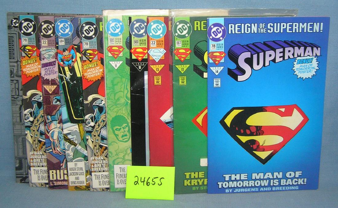 Group of vintage DC Superman comic books: Group of vintage DC Superman comic books est. value $40.00-$50.00