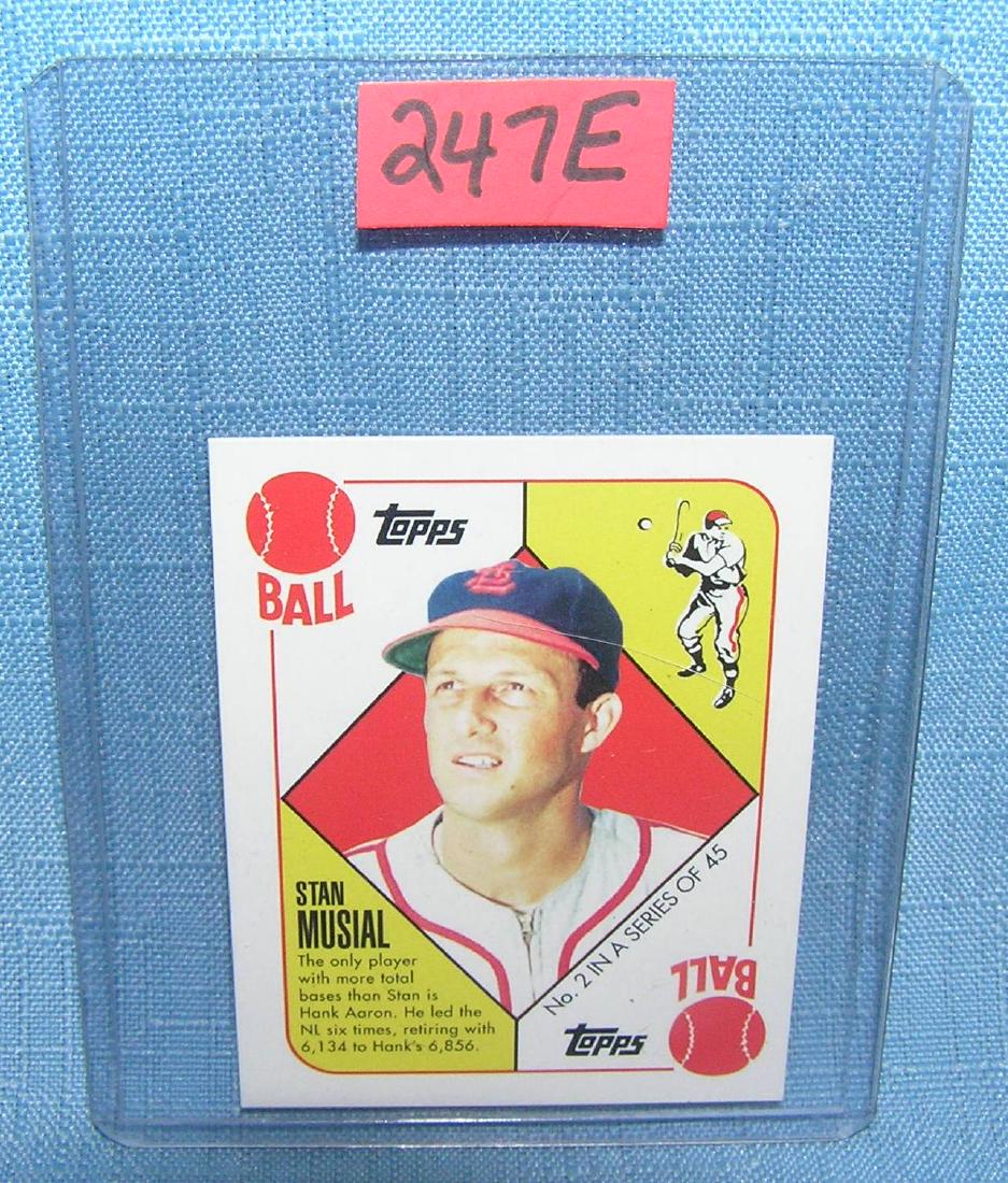 Stan Musial Baseball card: Stan Musial Baseball card