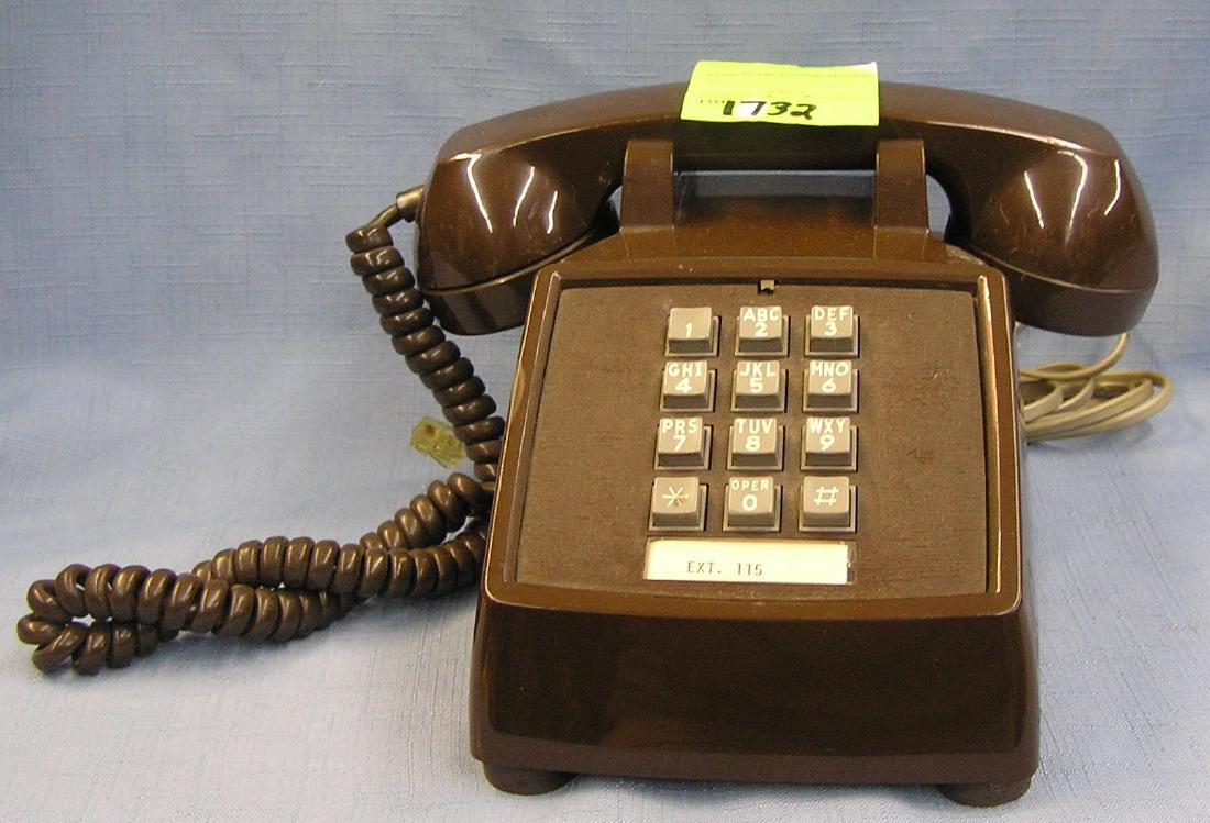 Vintage touch tone table top telephone: Vintage touch tone table top telephone est. value $50.00-$65.00