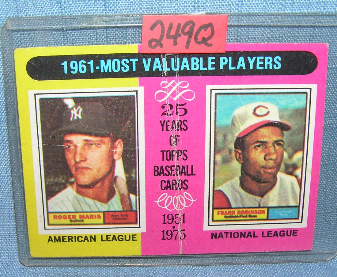 Roger Maris and Frankie Robinson all star baseball card: Roger Maris and Frankie Robinson all star baseball card