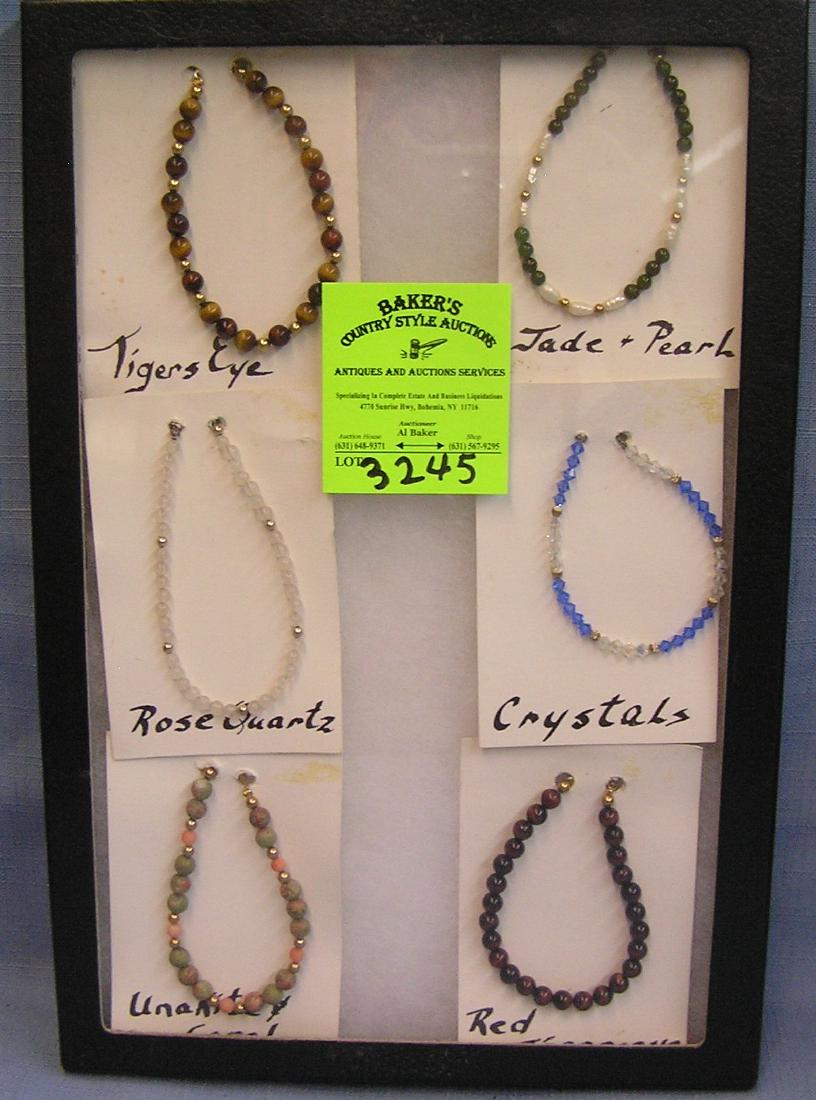 Collection of vintage quality beaded bracelets: Collection of vintage quality beaded bracelets some with gold filled clasps est. value $75.00-$100.00