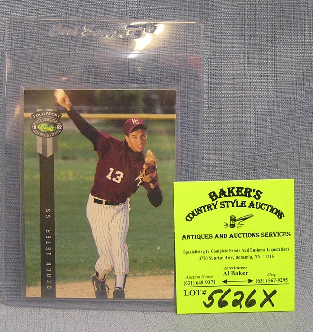 Vintage Derek Jeter rookie baseball card: Vintage Derek Jeter rookie baseball card