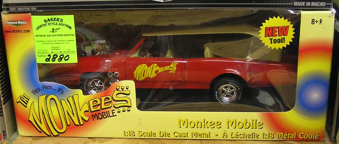 Vintage all cast metal Monkees mobile: Vintage all cast metal Monkees mobile mint in original box est. value $125.00-$150.00
