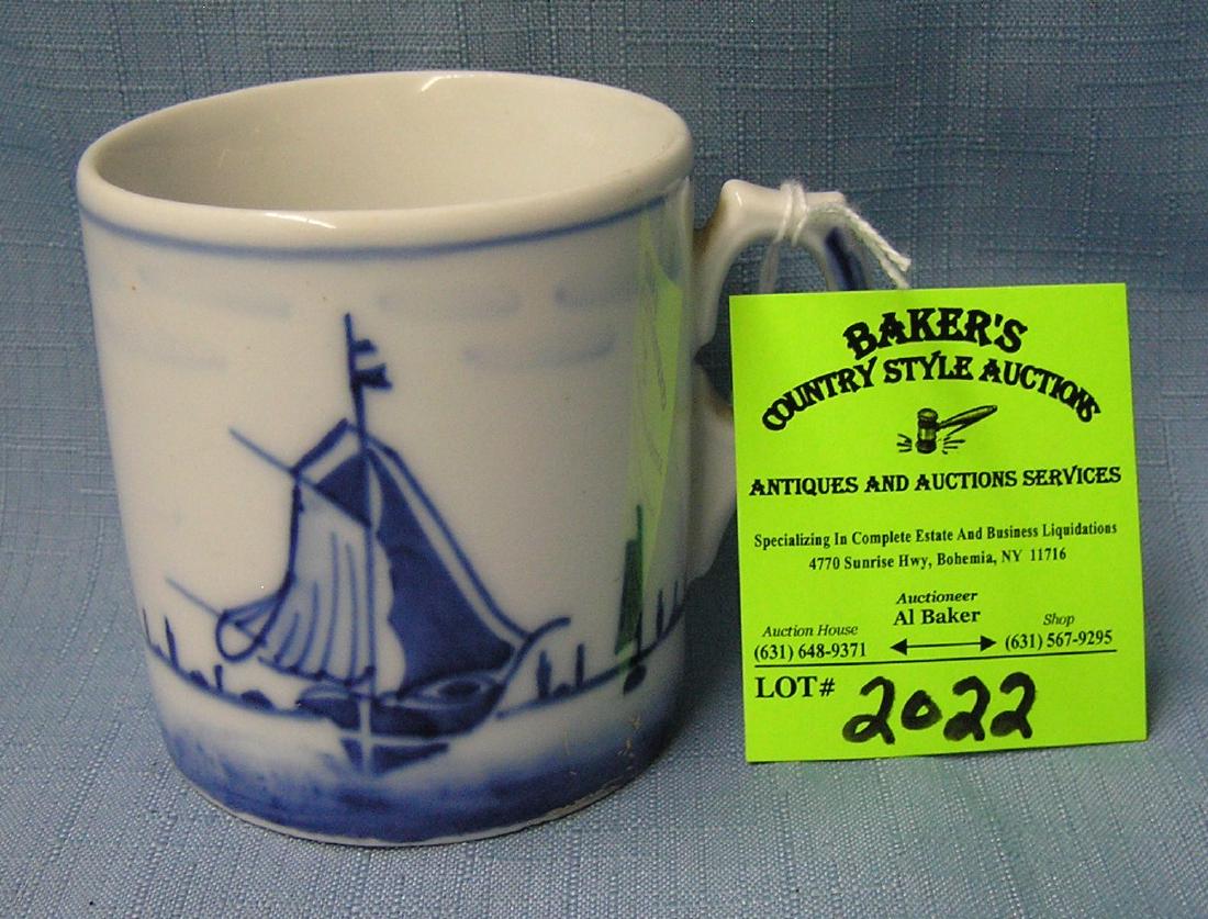 Vintage German blue willow cup: Vintage German blue willow cup est. value $25.00-$35.00