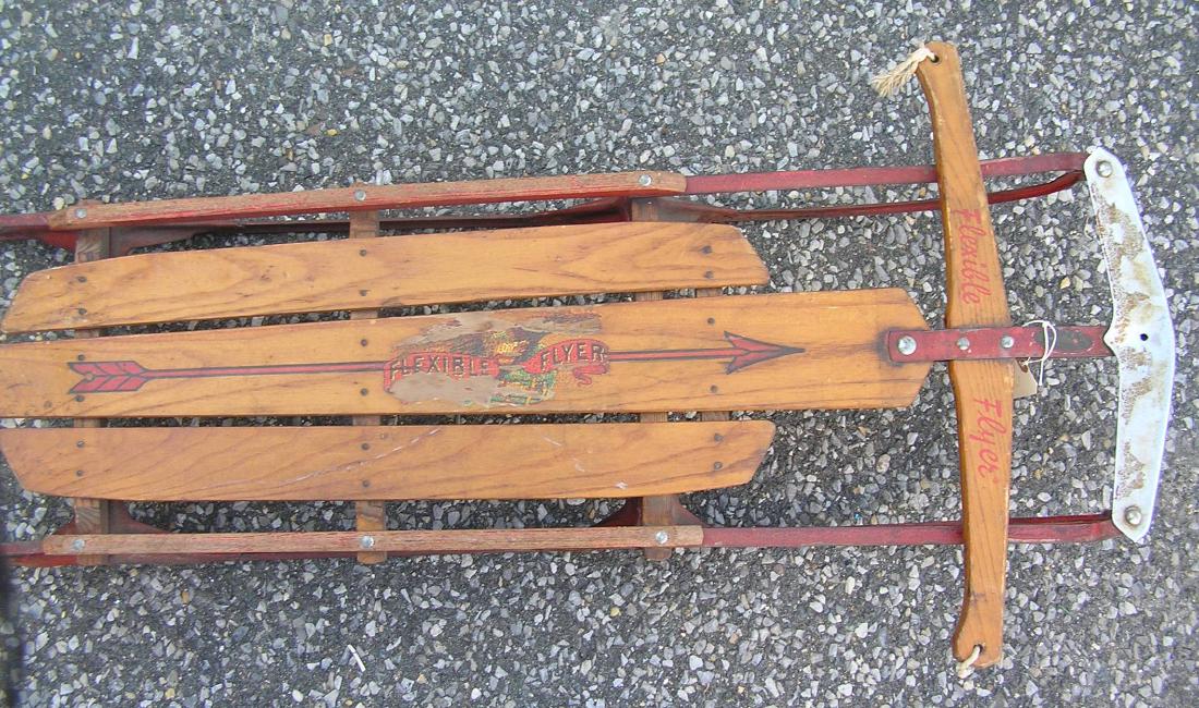 Antique Flexible Flyer sled: Antique Flexible Flyer sled est. value $200.00-$225.00