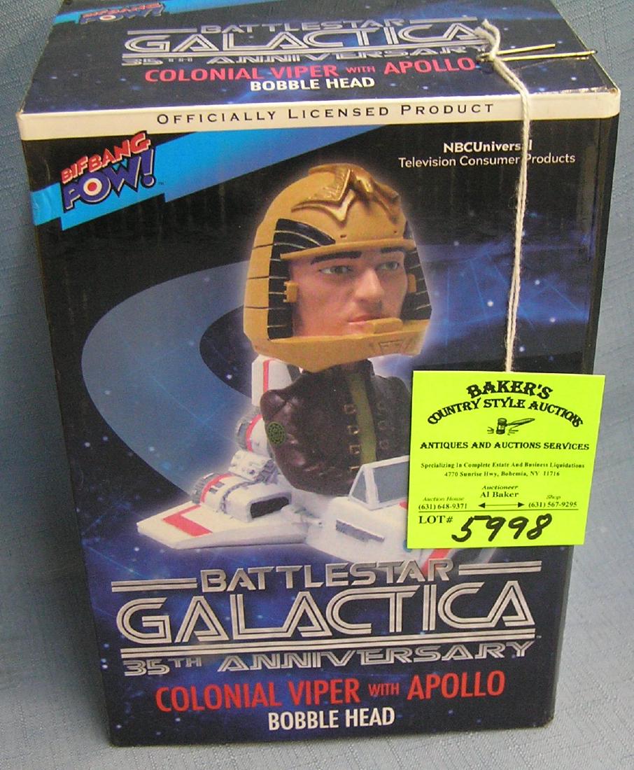 Battle star Galactica Colonel Viper action figure: Vintage Battle star Galactica Colonel Viper with Apollo bobble head action figure mint with box est. value$25.00-$30.00