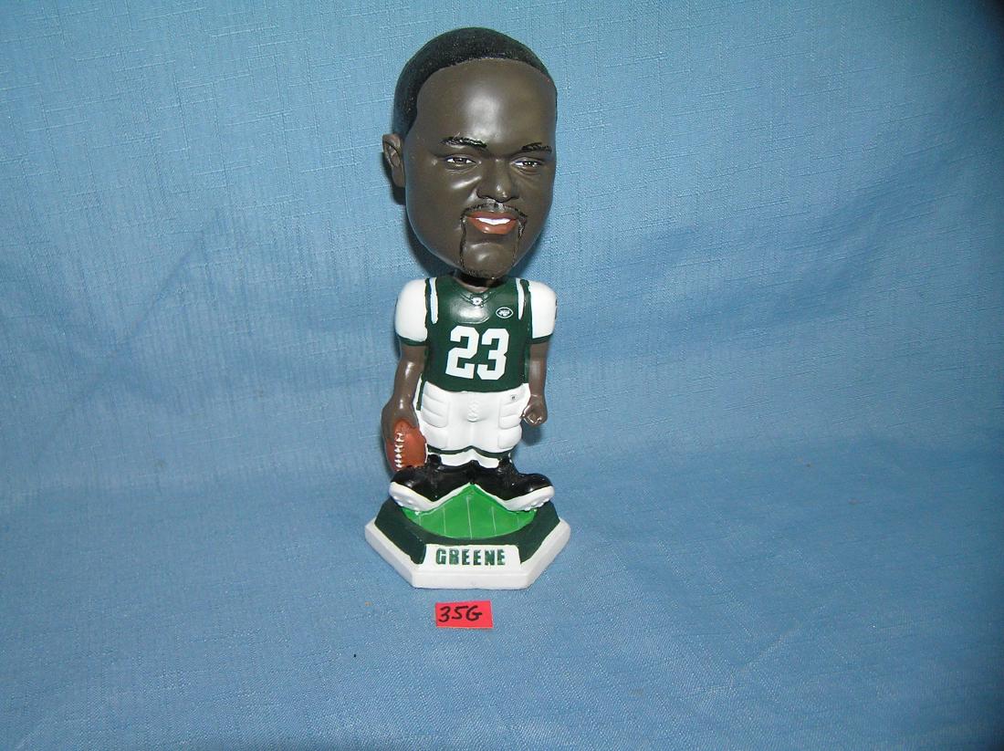 Vintage NY Jets Greene football bobble head figure: Vintage NY Jets Greene football bobble head figure est. value $25.00-$35.00