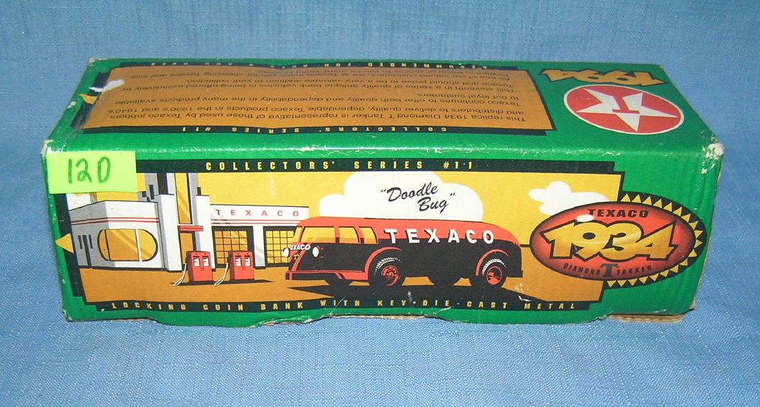 1934 Texaco doodle bug tanker delivery truck: All cast metal 1934 Texaco doodle bug tanker delivery truck mint with original box est. value $40.00-$50.00