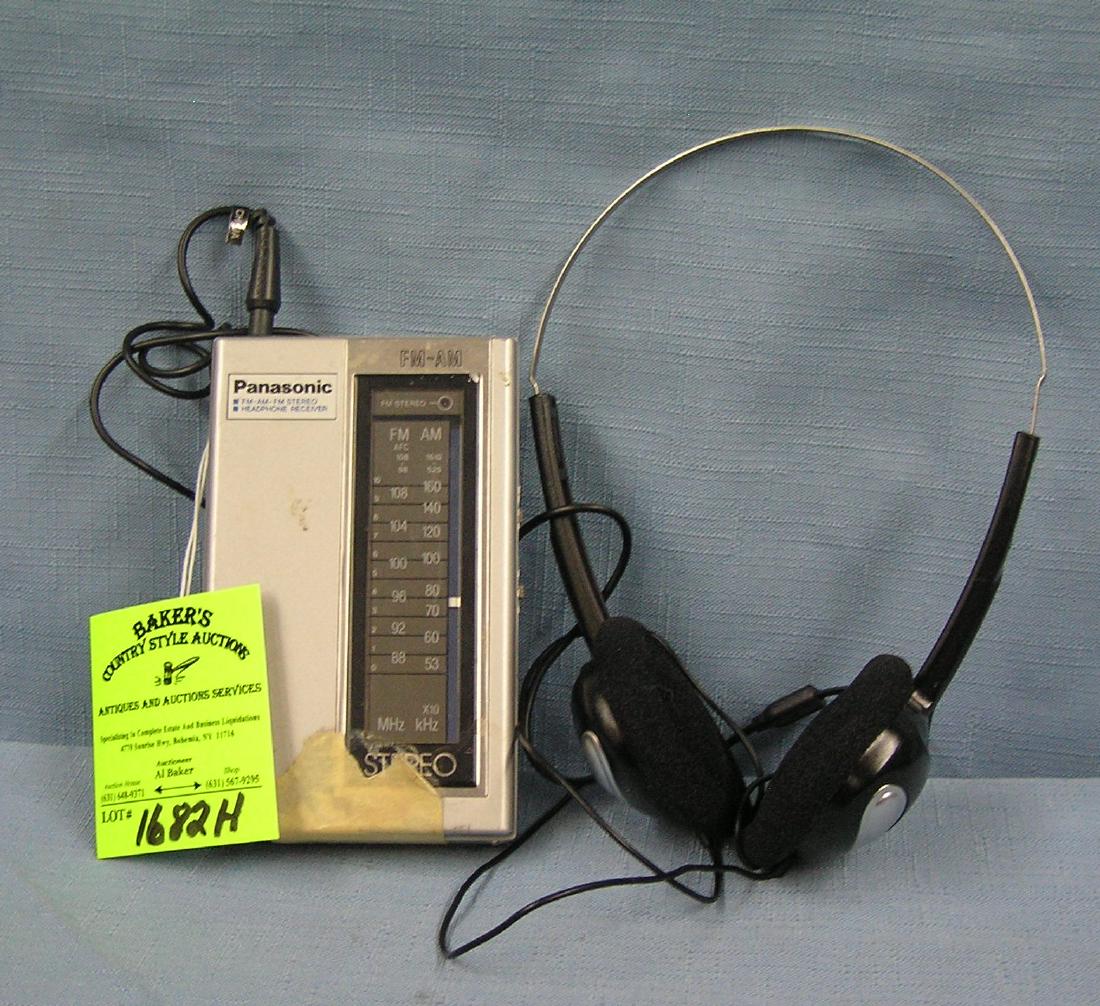 Panasonic stereo AM/FM headphone receiver: Panasonic stereo AM and FM headphone receiver est. value $30.00-$40.00