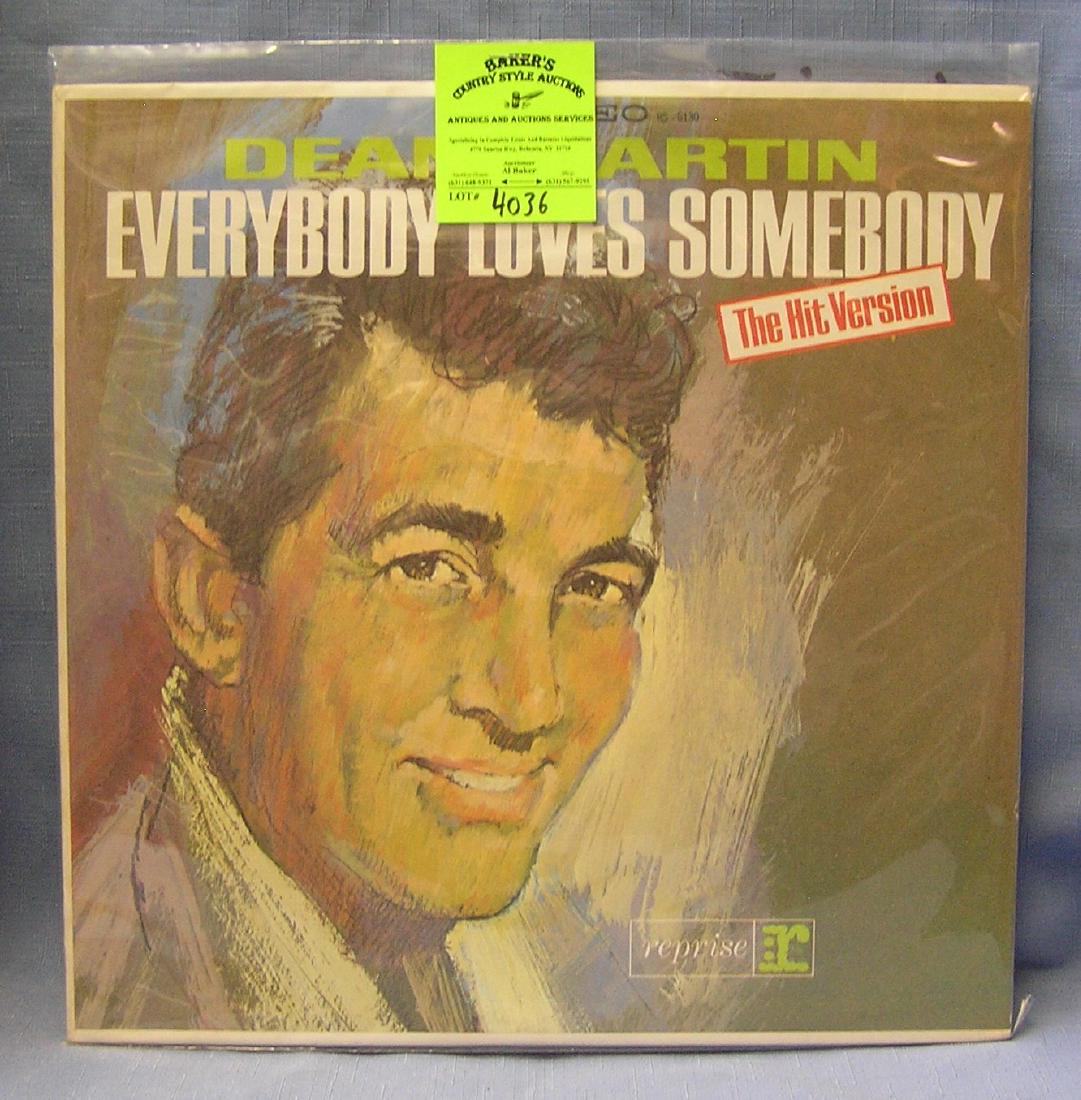 Vintage Dean Martin record album: Vintage Dean Martin record album near mint condition est. value $30.00-$35.00