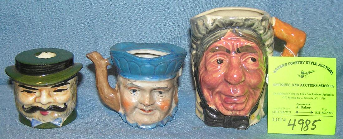 Group of vintage Toby mug style collectibles: Group of vintage Toby mug style collectibles $75.00-$100.00