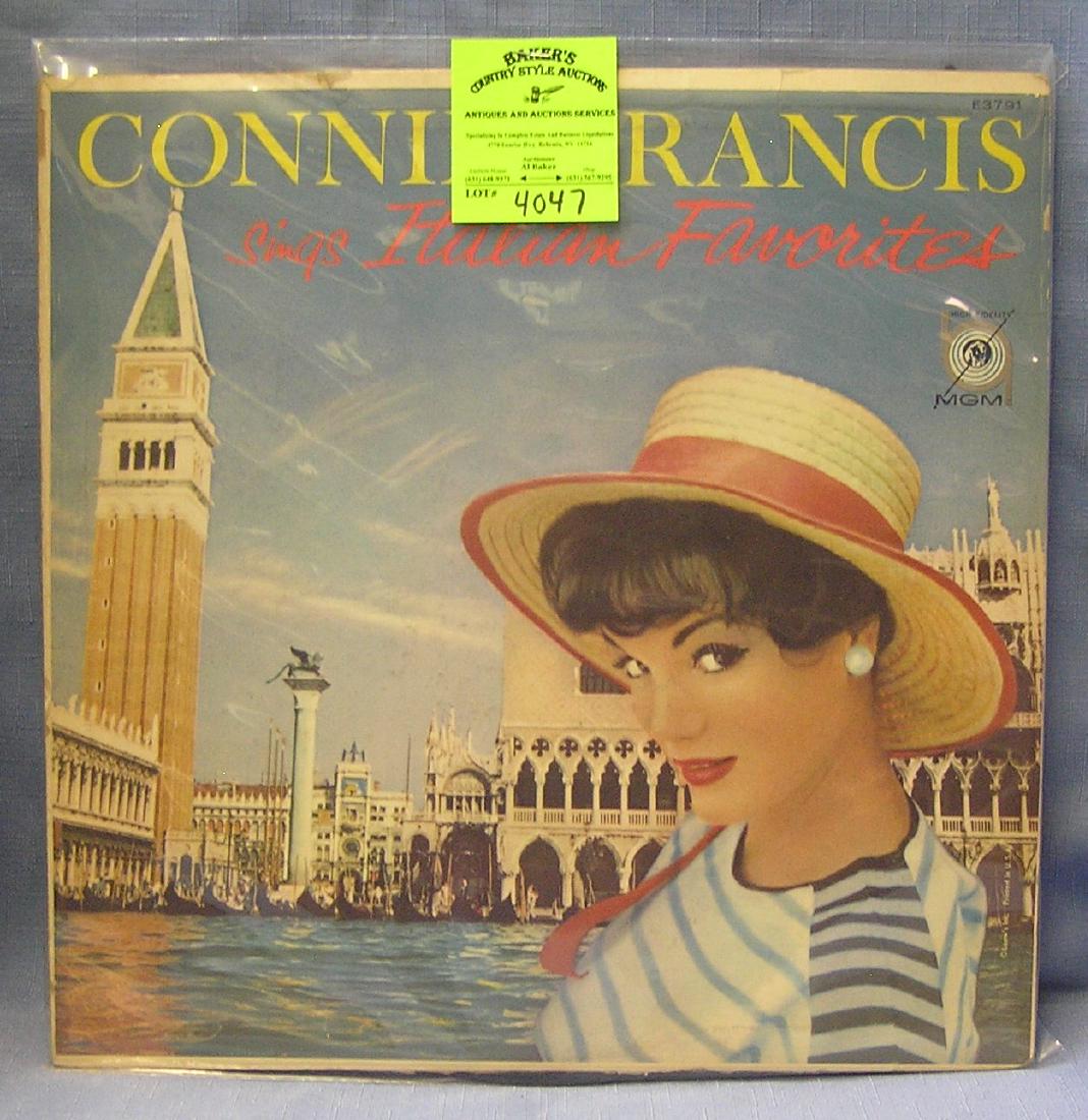 Vintage Connie Francis record album: Vintage Connie Francis record album very good condition est. value $25.00-$30.00