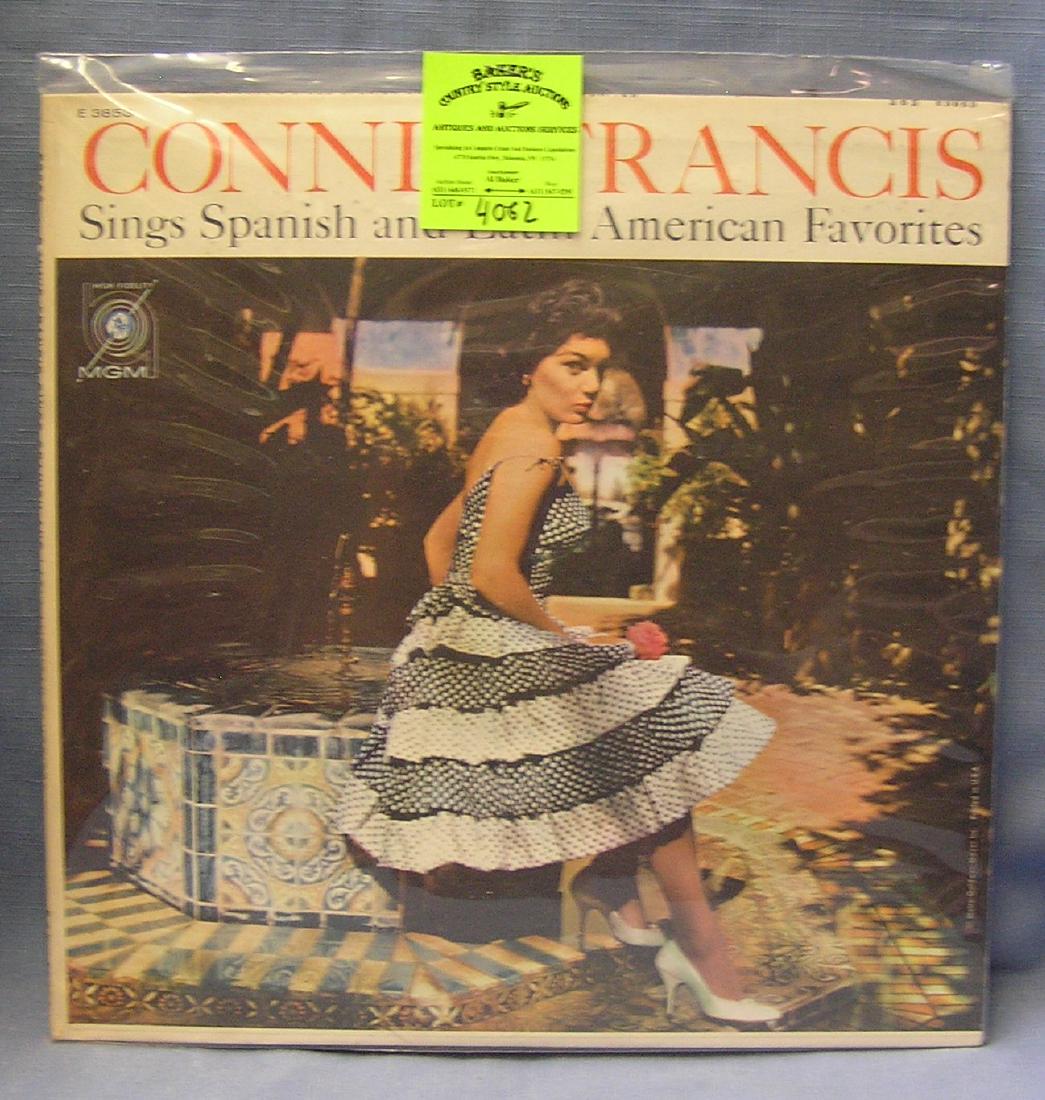 Vintage Connie Francis record album: Vintage Connie Francis record album good condition est. value $15.00-$20.00