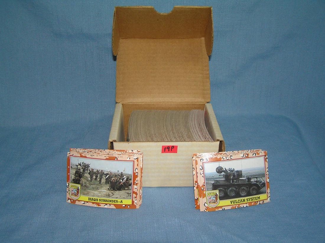 Desert Storm card set: Desert Storm card set est. value $25.00-$35.00
