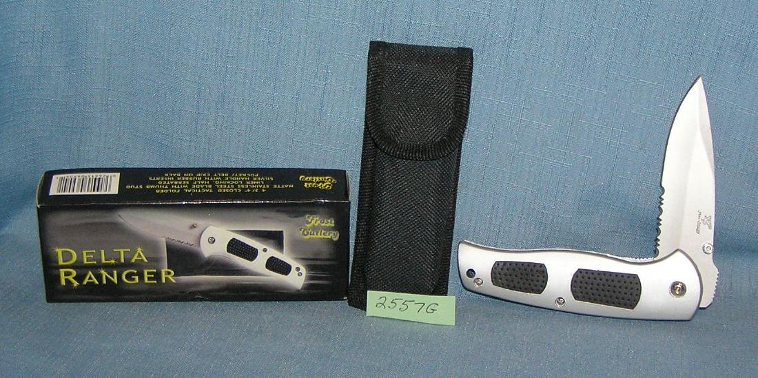 Delta Ranger folding pocket knife: Delta Ranger folding pocket knife with original box est. value $25.00-$30.00