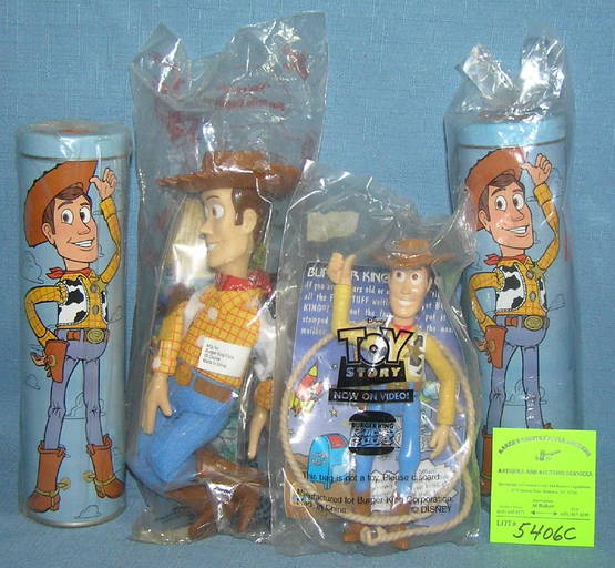 Group Of Vintage Toy Story Toys And Collectibles