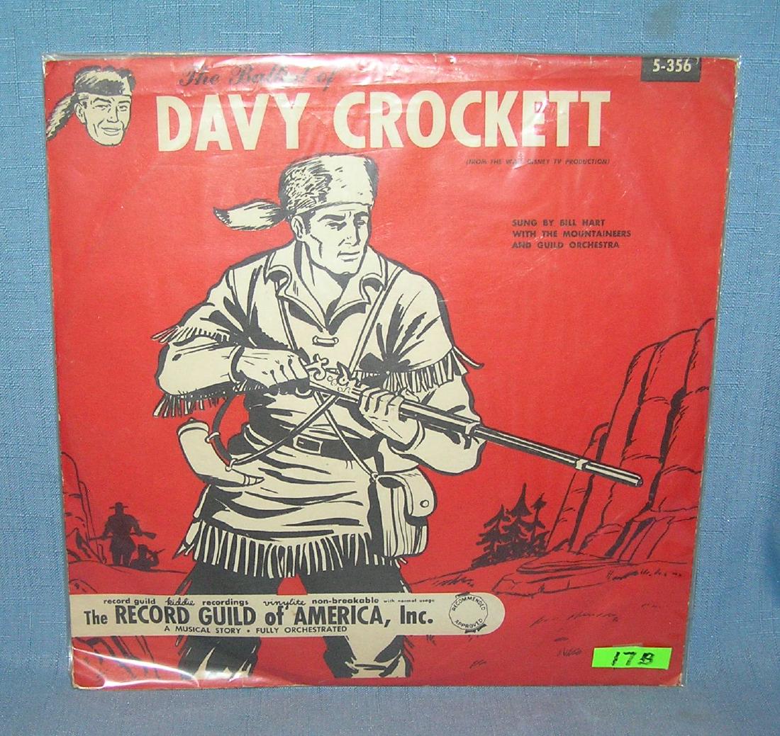 The Battle of Davy Crocket vintage record: The Battle of Davy Crocket vintage record and photo illustrated picture sleeve 1958 est. value $50.00-$60.00