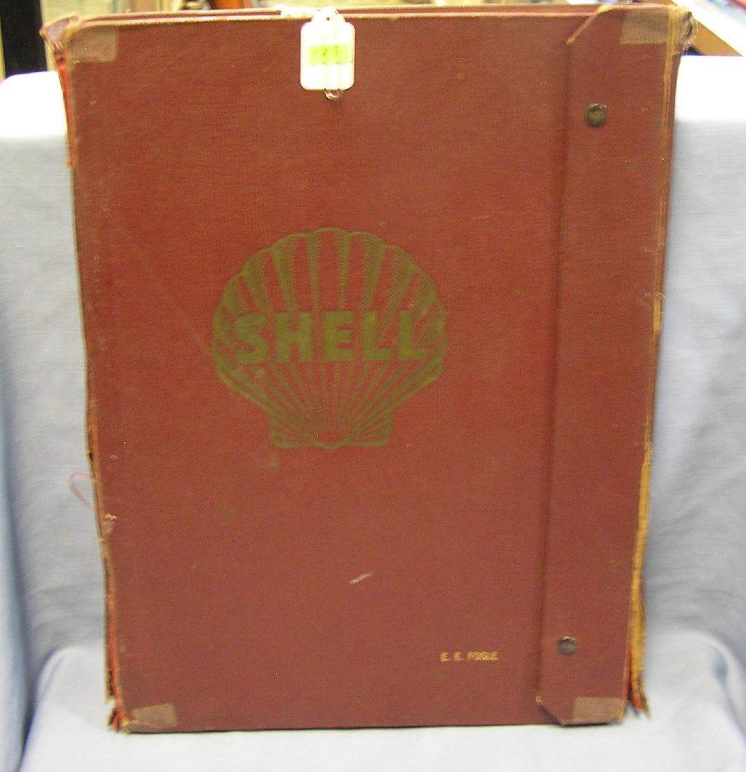 Shell Gas Co. salesman sample road map kit: Vintage 1960’s Shell gas and oil company salesman sample road map kit contains all 50 states plus misc. maps and Canada and Mexico est. value $400.00-$500.00