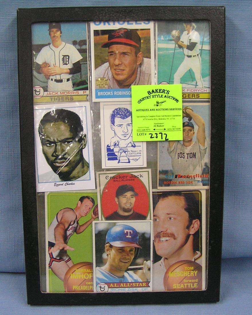 Collection of vintage sports cards: Collection of vintage sports cards includes baseball, basketball and boxing est. value $35.00-$50.00