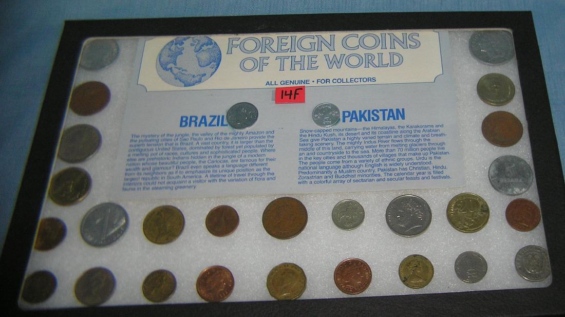 Collection of vintage world coins: Collection of vintage world coins est. value $40.00-$50.00