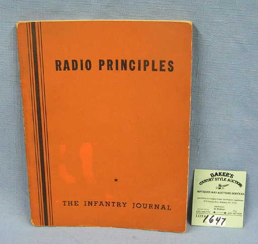 Vintage radio principles book