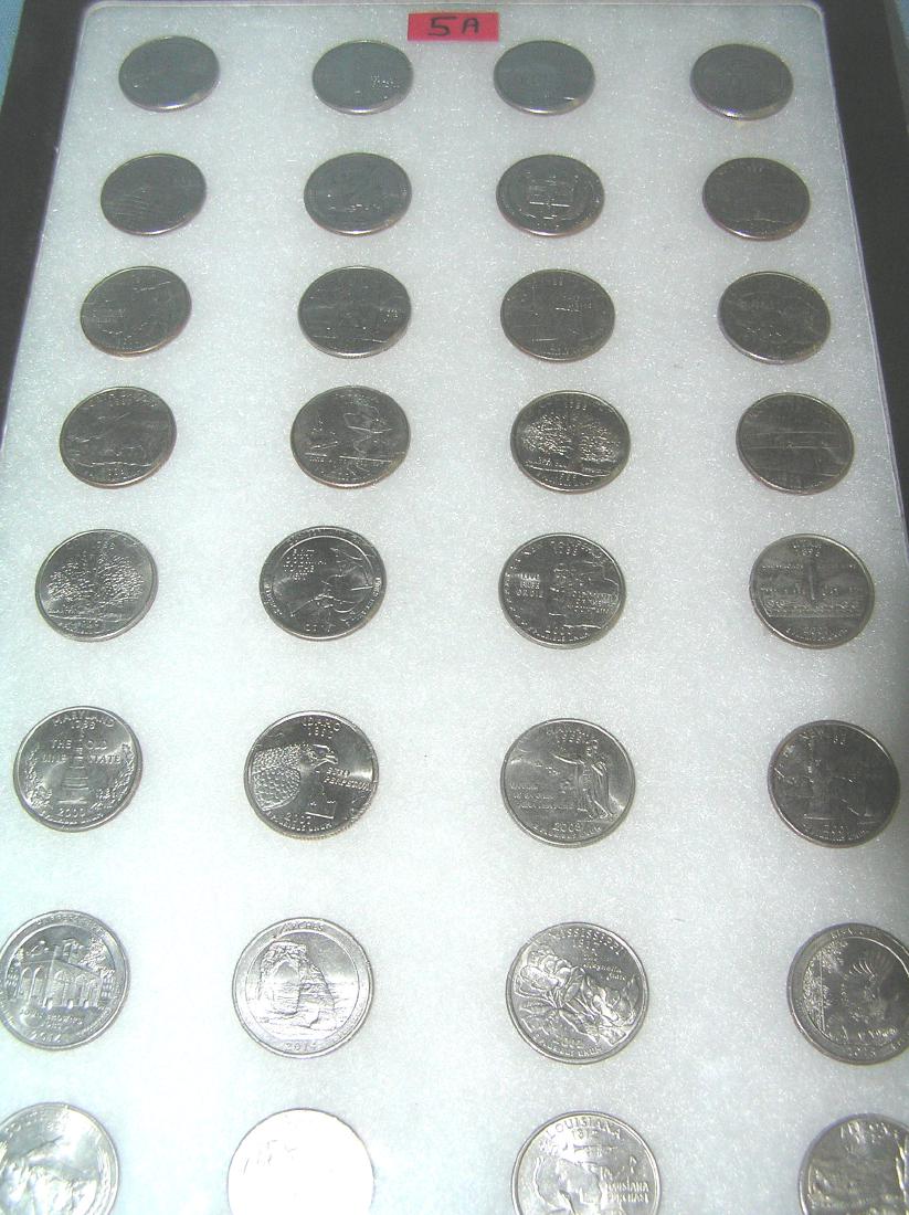 Collection of vintage US state quarters: Collection of vintage US state quarters part of an 86 year old gentleman's safety deposit box collection/hoard est. value $25.00-$30.00