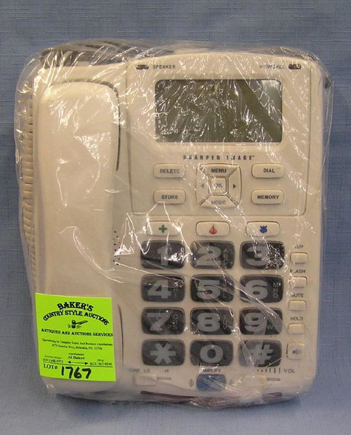 Sharper Image home phone with large numbers Mar 11, 2019 Baker's