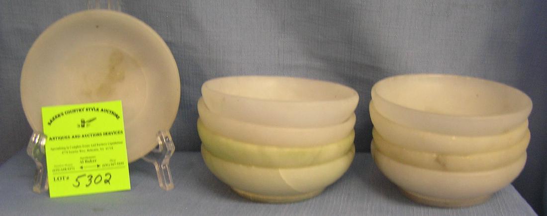 Group of eight high quality soapstone bowls: Group of eight high quality soapstone bowls est. value $200.00-$250.00