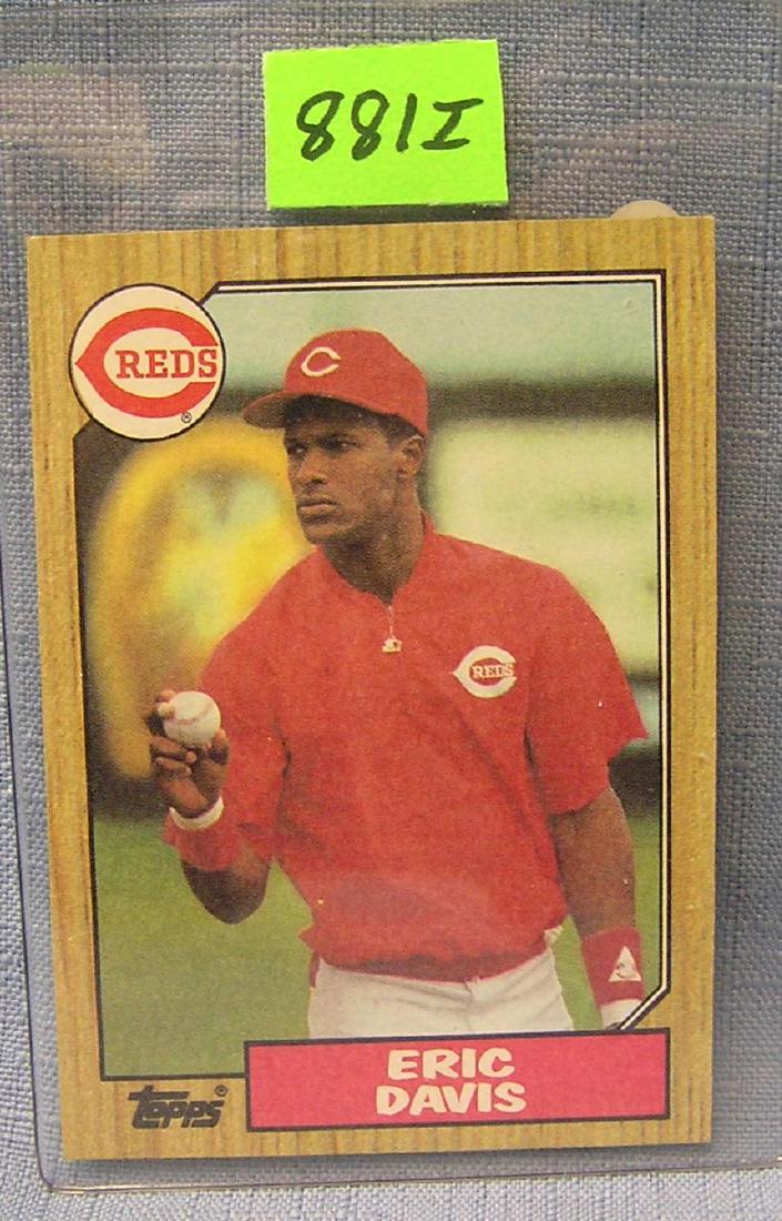 Vintage Eric Davis rookie baseball card: Vintage Eric Davis rookie baseball card est. value $25.00-$30.00