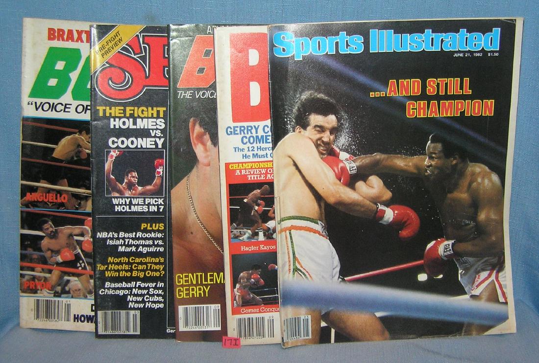 Group of vintage boxing magazines: Group of vintage boxing magazines est. value $25.00-$30.00