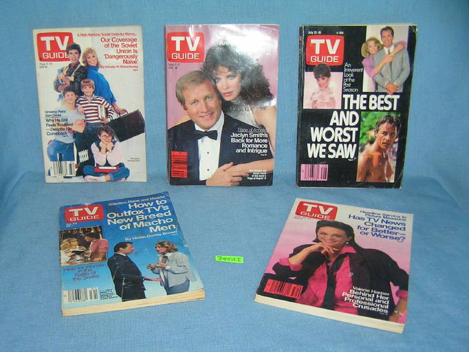 Group of vintage TV Guides Apr 04, 2019 Baker's Antiques and