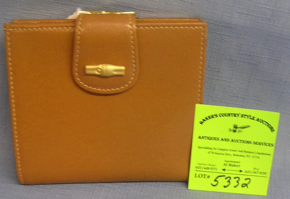 Quality Longchamp French made wallet: Quality Longchamp French made wallet mint new condition never used est. value $50.00-$60.00