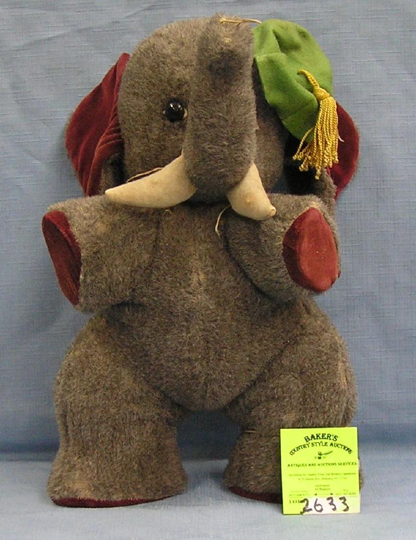 Antique elephant straw stuffed toy: Antique elephant straw stuffed toy circa 1930’s est. value $150.00-$200.00