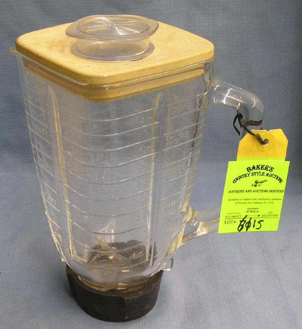 Vintage Oster glass blender container: Vintage Oster glass blender container circa 1950’s est. value $30.00-$35.00