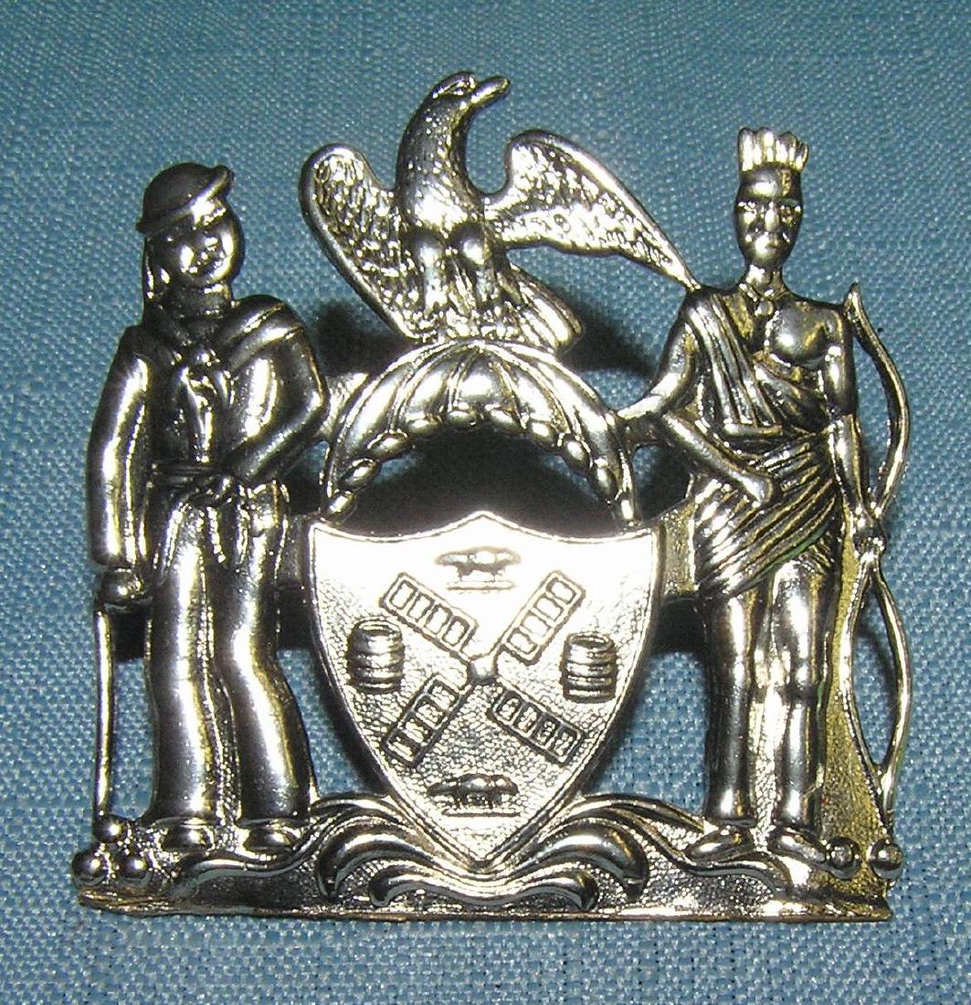 NY City police shield: NY City police shield est. value $65.00-$75.00