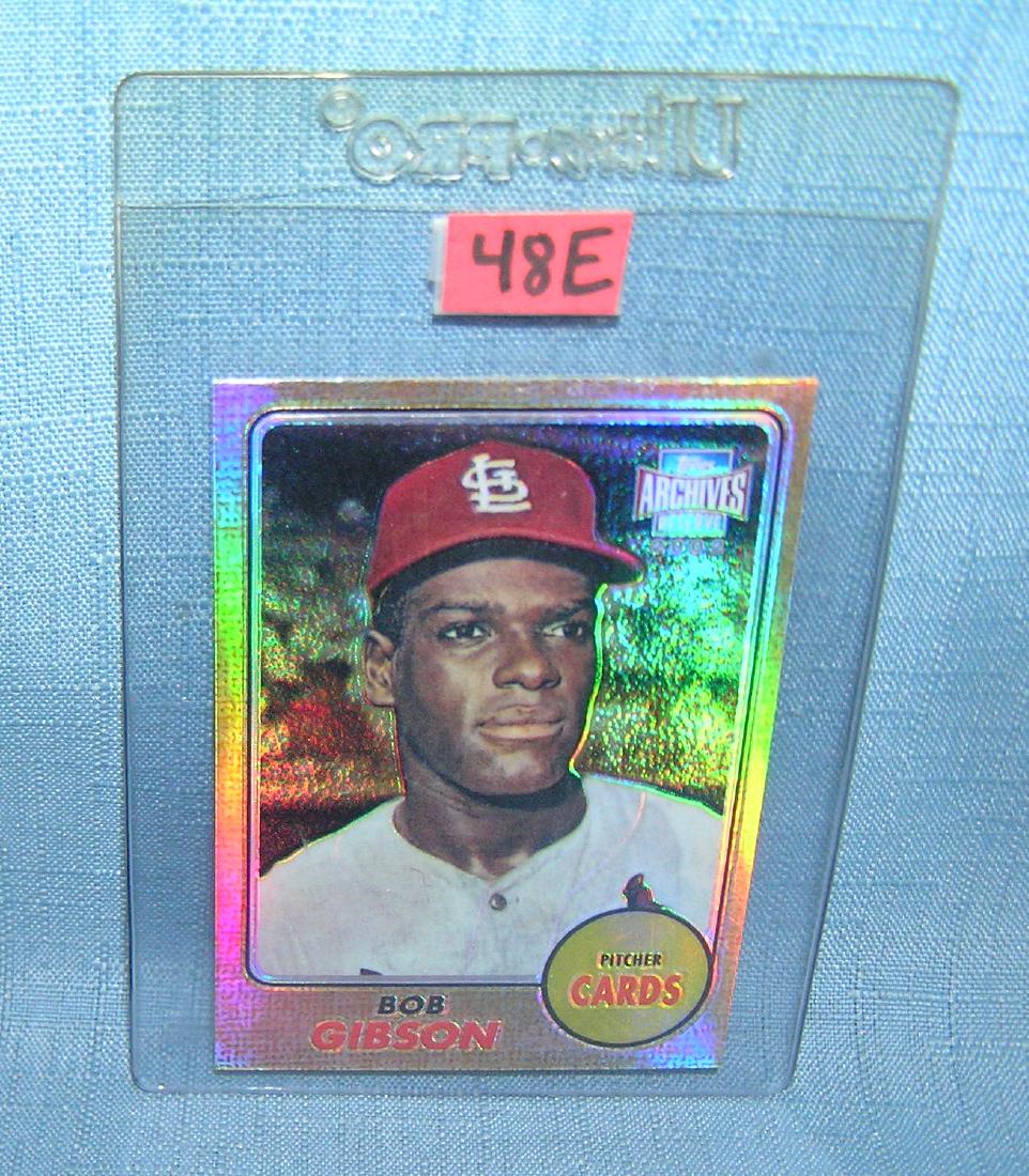 Bob Gibson Topps archives baseball card: Bob Gibson Topps archives baseball card est. value $25.00-$30.00