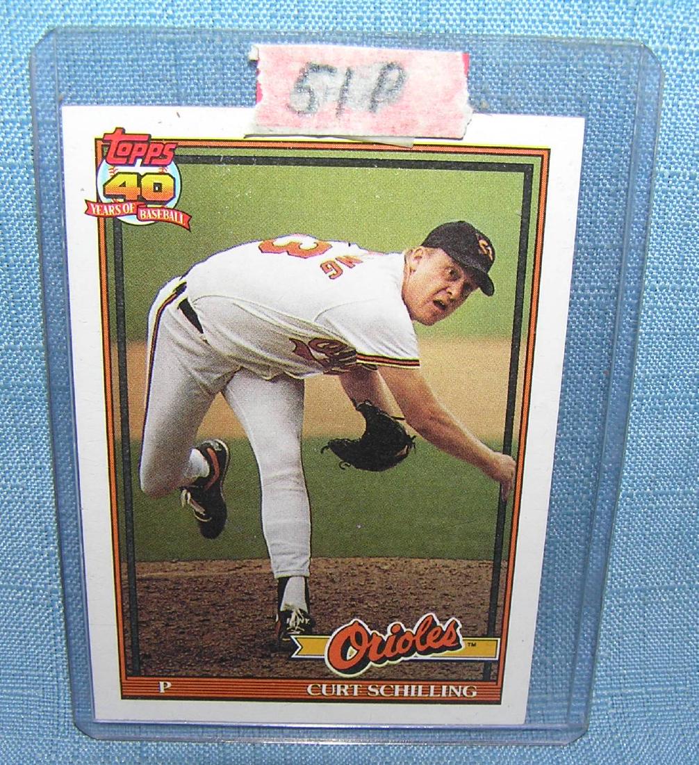 Kurt Schilling rookie baseball card: Kurt Schilling rookie baseball card