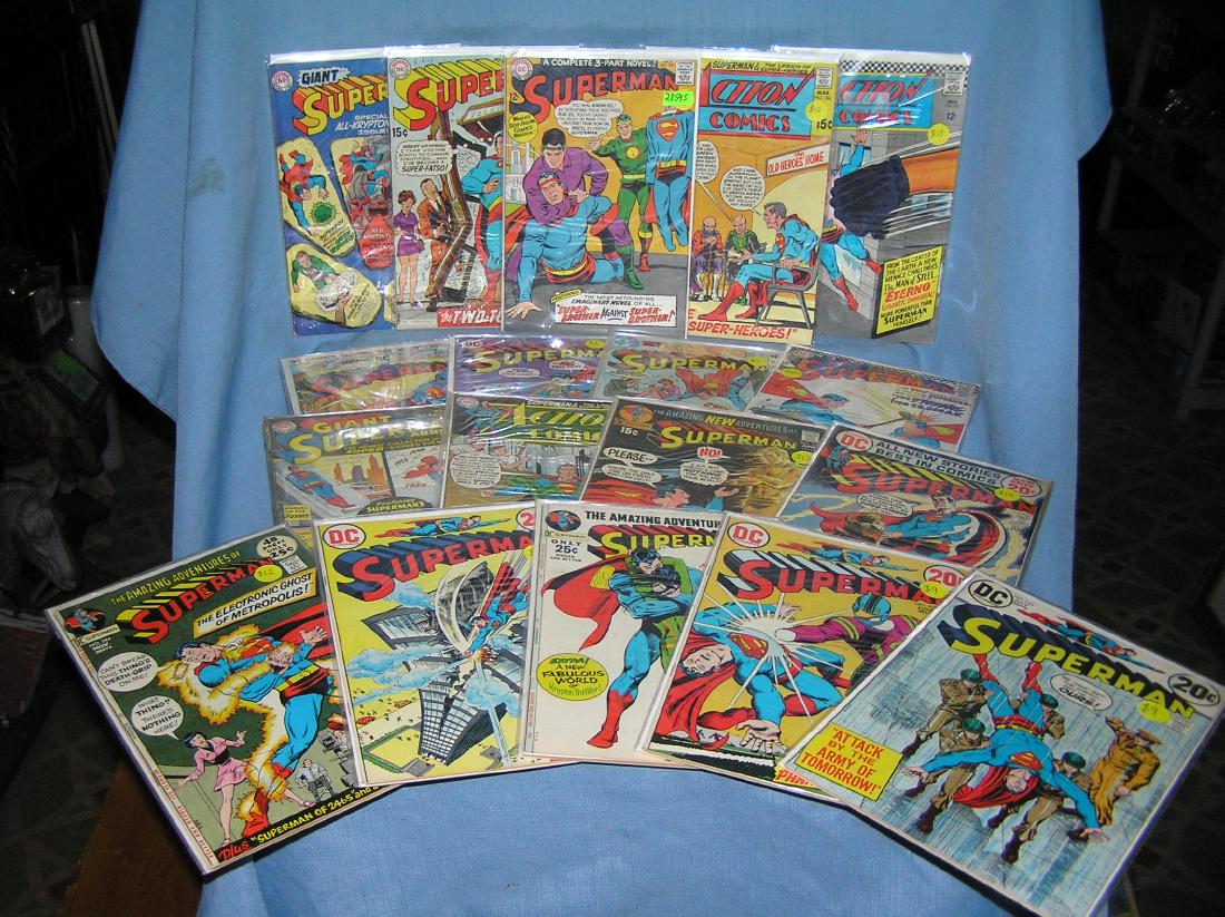 Large collection of early Superman comic books: Large collection of early Superman comic books est. value $275.00-$300.00