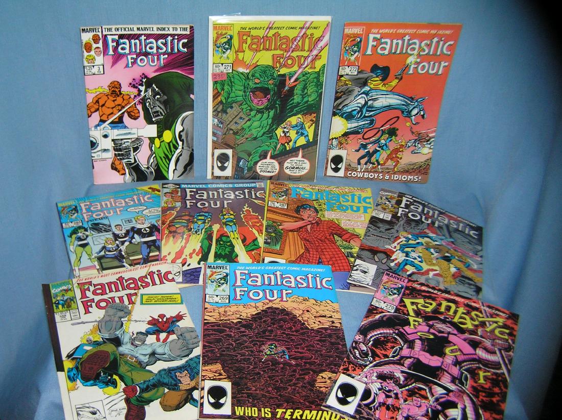 Collection of vintage Marvel Fantastic 4 comic books: Collection of vintage Marvel Fantastic 4 comic books mint old dealer store stock never distributed est. value $65.00-$75.00