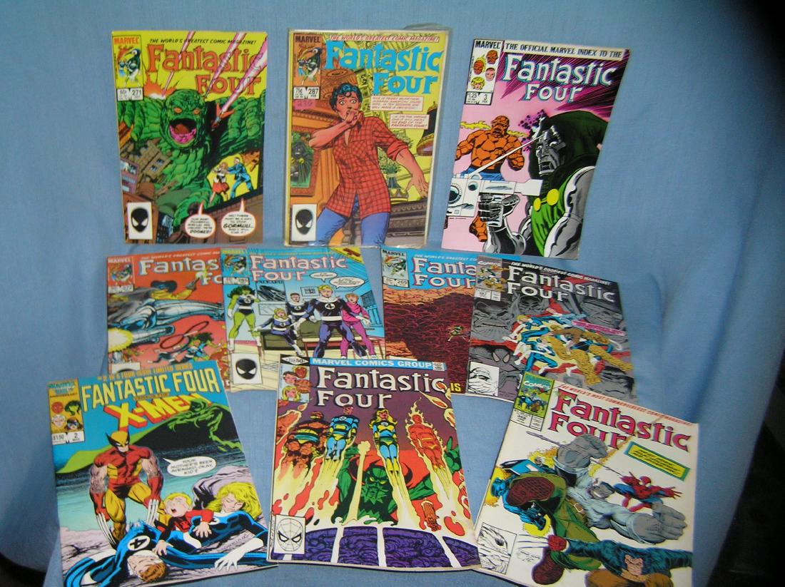 Collection of vintage Marvel Fantastic 4 comic books: Collection of vintage Marvel Fantastic 4 comic books mint old dealer store stock never distributed est. value $65.00-$75.00