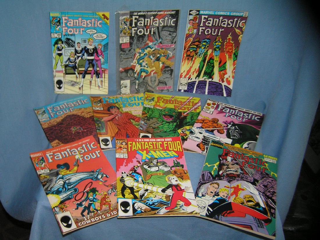 Collection of vintage Marvel Fantastic 4 comic books: Collection of vintage Marvel Fantastic 4 comic books mint old dealer store stock never distributed est. value $65.00-$75.00