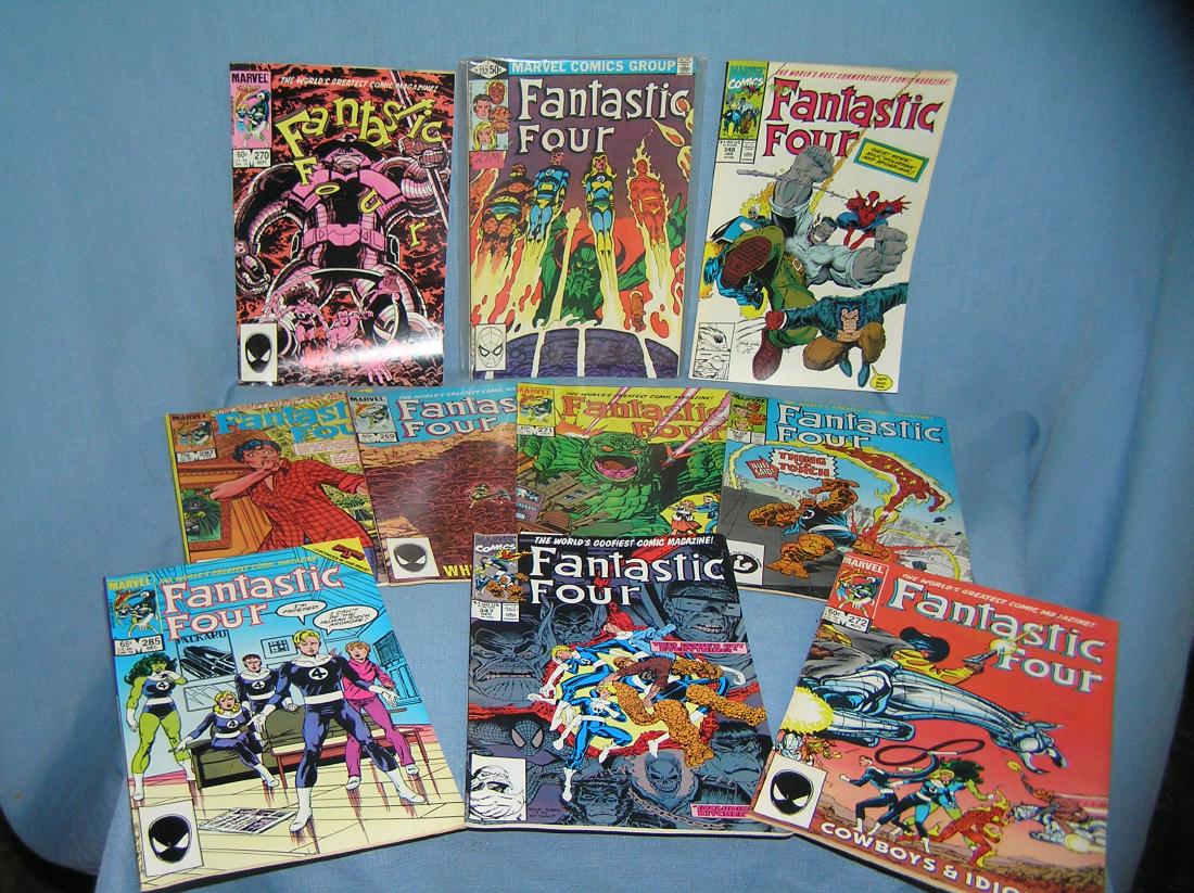 Collection of vintage Marvel Fantastic 4 comic books: Collection of vintage Marvel Fantastic 4 comic books mint old dealer store stock never distributed est. value $65.00-$75.00