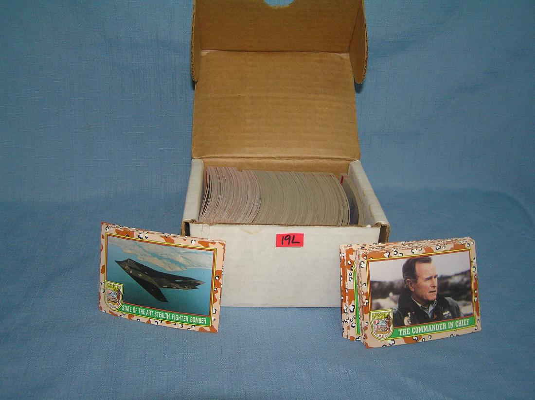 Desert Storm card set: Desert Storm card set est. value $25.00-$35.00