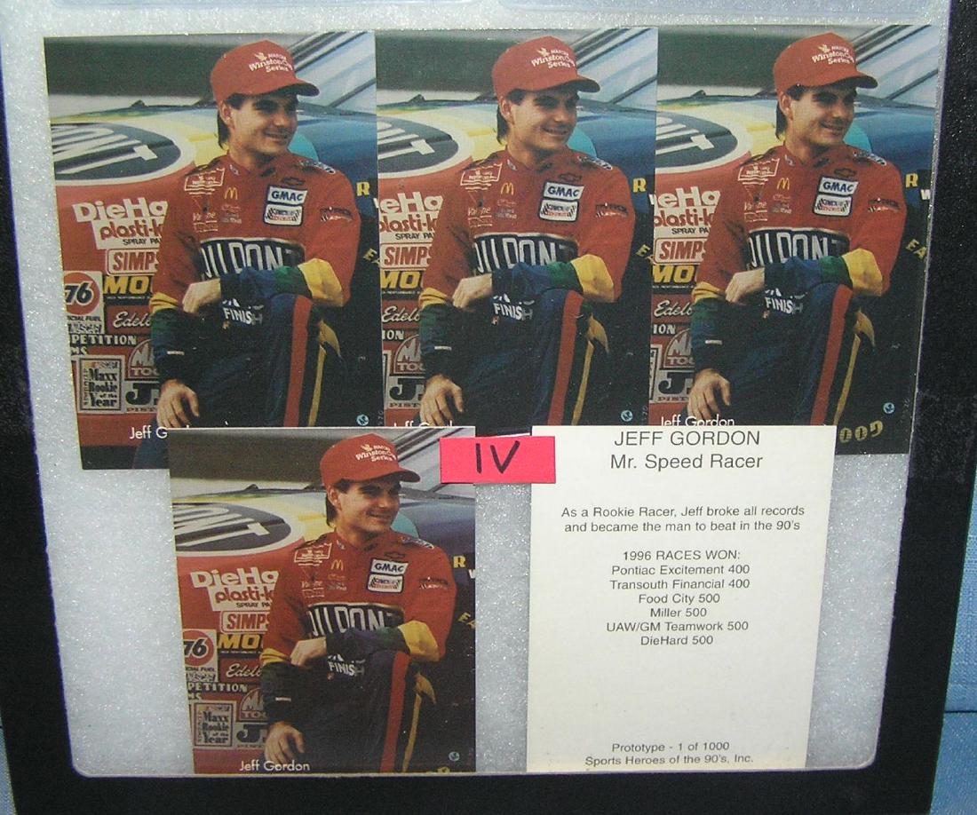 Jeff Gordon Mr. Speed racer NASCAR collector cards: Group of Jeff Gordon Mr. Speed racer NASCAR collector cards est. value $35.00-$45.00