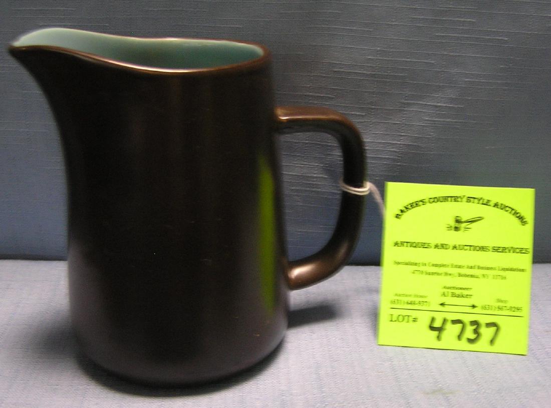 Vintage art pottery creamer signed Macasa: Vintage art pottery creamer signed Macasa $35.00-$40.00