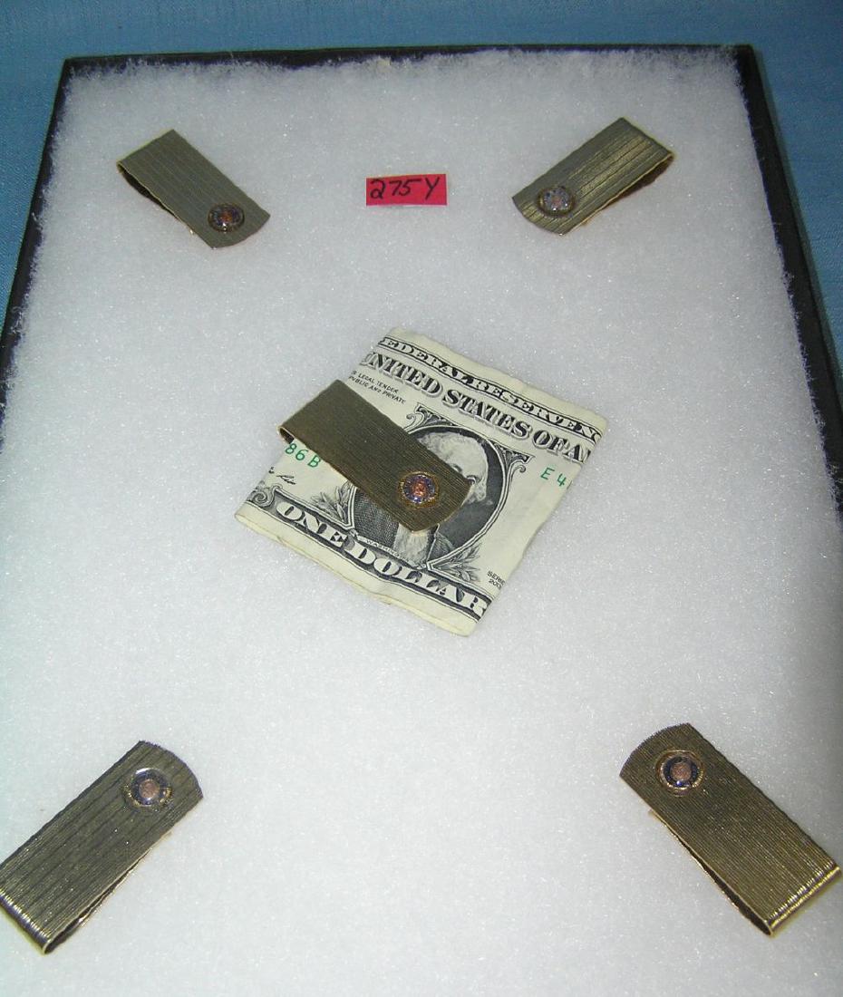 Group of gold plated American Legion money clips: Group of gold plated American Legion money clips est. value $40.00-$50.00