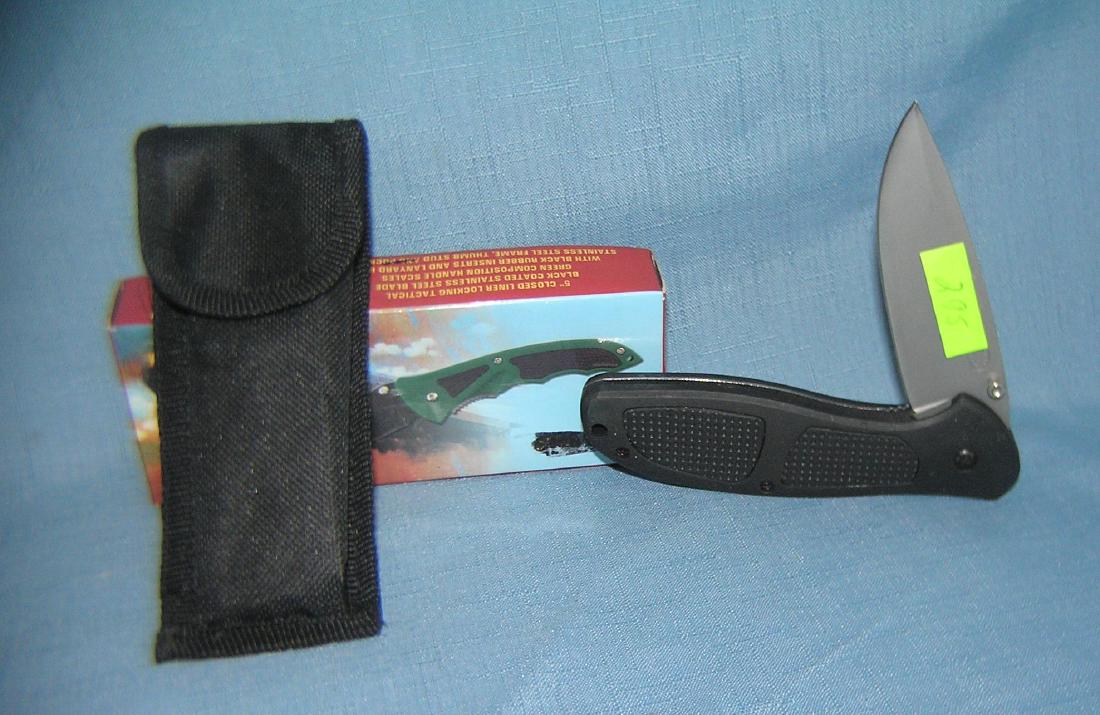 Combat ranger pocket knife: Combat ranger pocket knife with belt loop case est. value $30.00-$35.00